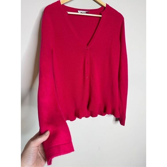 Pendleton pink cashmere cardigan sz M - Picture 4 of 7